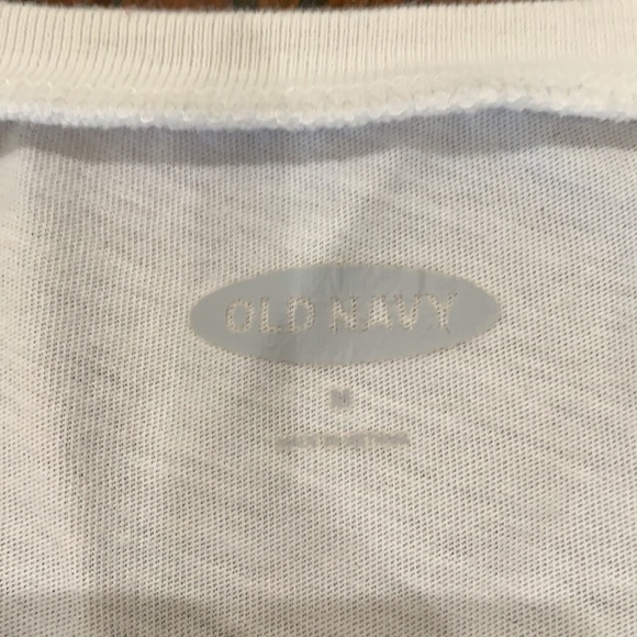 {Old Navy}Mens Sz M White Bah Hum Pug T-shirt - Picture 2 of 4